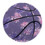 Pink And Purple Japanese Amaryllis Print Basketball
