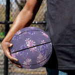 Pink And Purple Japanese Amaryllis Print Basketball