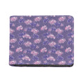 Pink And Purple Japanese Amaryllis Print Bifold Wallet