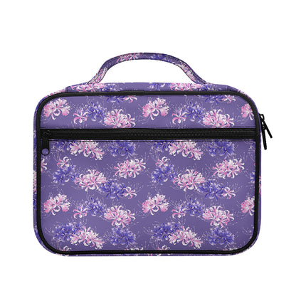 Pink And Purple Japanese Amaryllis Print Briefcase Bible Bag