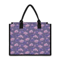 Pink And Purple Japanese Amaryllis Print Canvas Tote Bag