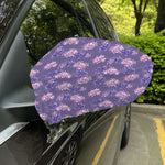 Pink And Purple Japanese Amaryllis Print Car Side Mirror Covers
