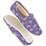 Pink And Purple Japanese Amaryllis Print Casual Shoes