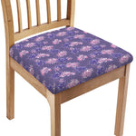 Pink And Purple Japanese Amaryllis Print Chair Cushion Cover
