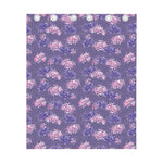 Pink And Purple Japanese Amaryllis Print Curtain
