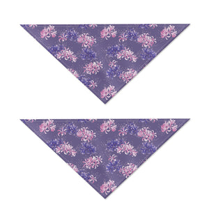 Pink And Purple Japanese Amaryllis Print Dog Bandana