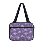 Pink And Purple Japanese Amaryllis Print Double Strap Bible Bag