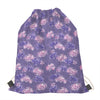 Pink And Purple Japanese Amaryllis Print Drawstring Bag