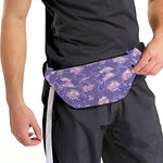 Pink And Purple Japanese Amaryllis Print Fanny Pack