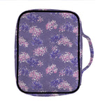 Pink And Purple Japanese Amaryllis Print Front Pocket Bible Bag