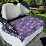 Pink And Purple Japanese Amaryllis Print Golf Cart Seat Cover
