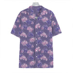 Pink And Purple Japanese Amaryllis Print Hawaiian Shirt