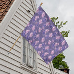 Pink And Purple Japanese Amaryllis Print House Flag