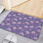Pink And Purple Japanese Amaryllis Print Indoor Door Mat