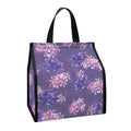 Pink And Purple Japanese Amaryllis Print Insulated Lunch Tote