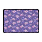 Pink And Purple Japanese Amaryllis Print Kitchen Mat