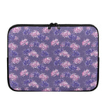 Pink And Purple Japanese Amaryllis Print Laptop Sleeve