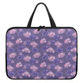 Pink And Purple Japanese Amaryllis Print Laptop Sleeve With Handle