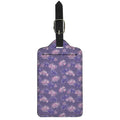 Pink And Purple Japanese Amaryllis Print Luggage Tag