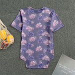 Pink And Purple Japanese Amaryllis Print Men's Bodysuit