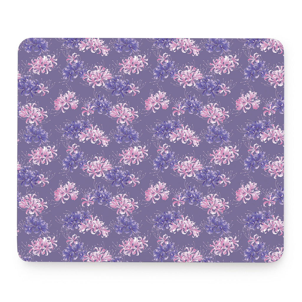 Pink And Purple Japanese Amaryllis Print Mouse Pad