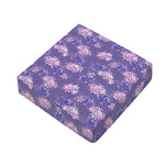 Pink And Purple Japanese Amaryllis Print Outdoor Seat Cushion Cover