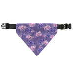 Pink And Purple Japanese Amaryllis Print Over The Collar Dog Bandana