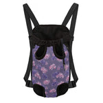 Pink And Purple Japanese Amaryllis Print Pet Carrier Backpack