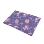 Pink And Purple Japanese Amaryllis Print Pet Cooling Mat Cover