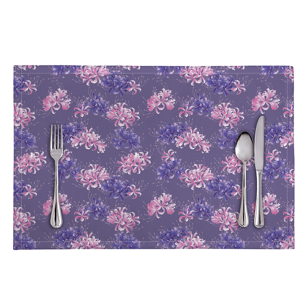 Pink And Purple Japanese Amaryllis Print Placemat