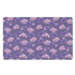 Pink And Purple Japanese Amaryllis Print Polyester Doormat