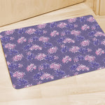 Pink And Purple Japanese Amaryllis Print Polyester Doormat
