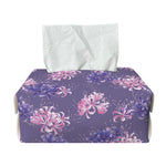 Pink And Purple Japanese Amaryllis Print Rectangle Tissue Box Cover