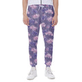 Pink And Purple Japanese Amaryllis Print Joggers