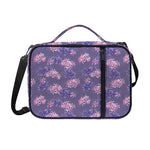 Pink And Purple Japanese Amaryllis Print Shoulder Strap Bible Bag