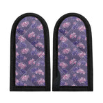 Pink And Purple Japanese Amaryllis Print Skillet Handle Cover