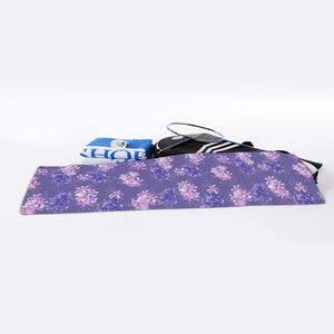 Pink And Purple Japanese Amaryllis Print Sports Towel