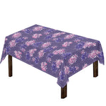 Pink And Purple Japanese Amaryllis Print Tablecloth