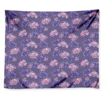 Pink And Purple Japanese Amaryllis Print Tapestry