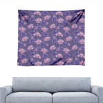 Pink And Purple Japanese Amaryllis Print Tapestry