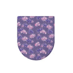 Pink And Purple Japanese Amaryllis Print Toilet Lid Cover