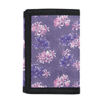 Pink And Purple Japanese Amaryllis Print Trifold Wallet