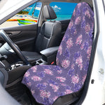Pink And Purple Japanese Amaryllis Print Waterproof Car Seat Cover