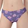 Pink And Purple Japanese Amaryllis Print Women's Panties