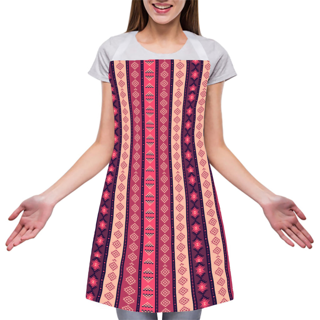 Pink And Purple Southwestern Print Adjustable Apron