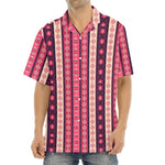 Pink And Purple Southwestern Print Aloha Shirt