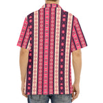 Pink And Purple Southwestern Print Aloha Shirt