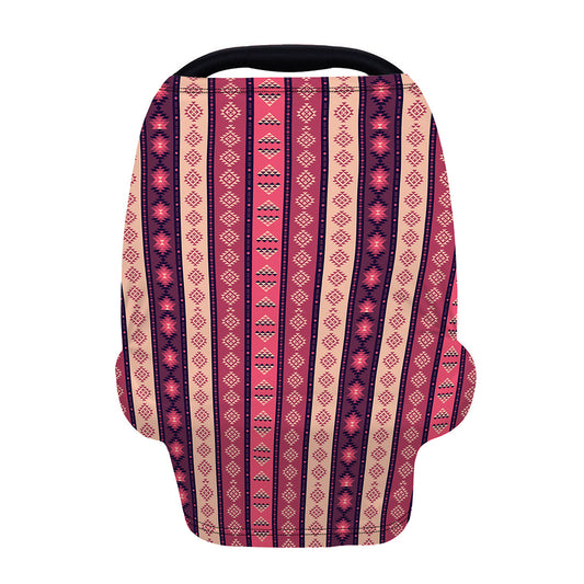 Pink And Purple Southwestern Print Baby Seat Cover