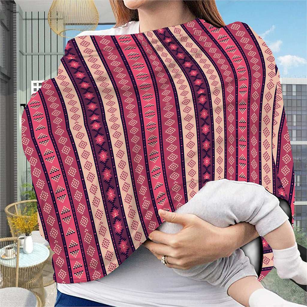 Pink And Purple Southwestern Print Baby Seat Cover