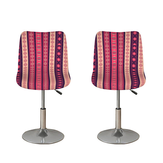 Pink And Purple Southwestern Print Bar Stool Covers